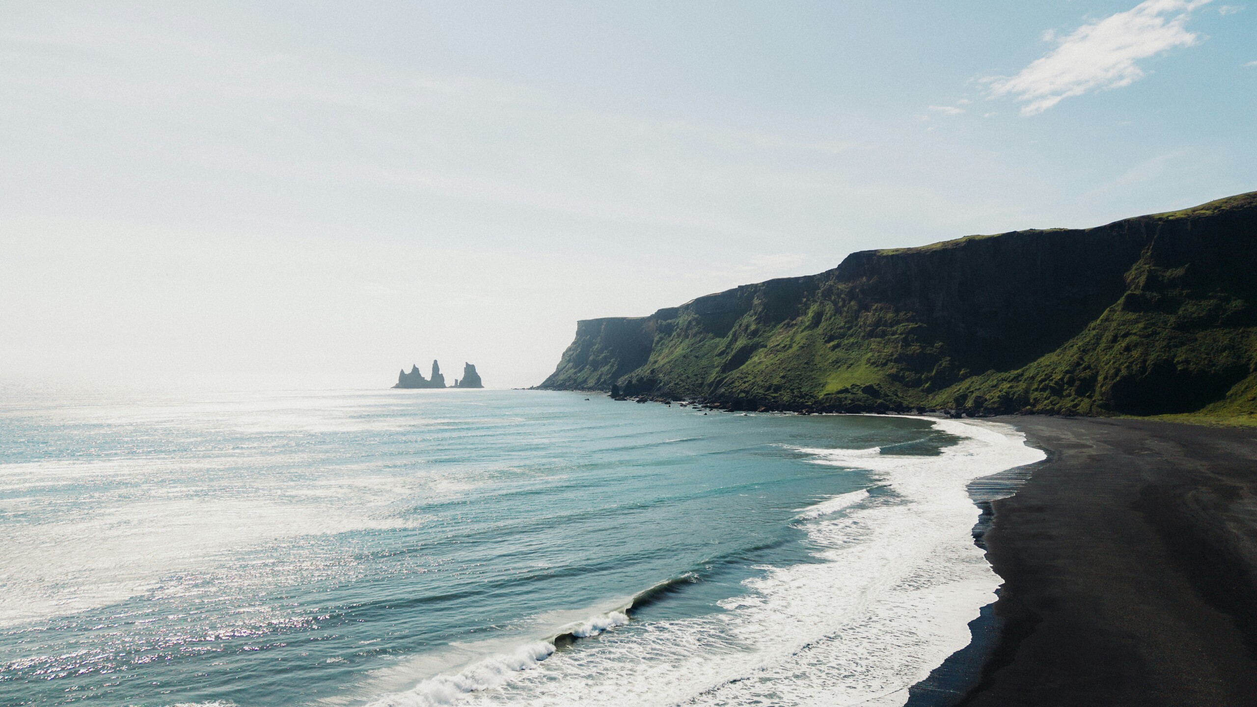 mountains by the beach