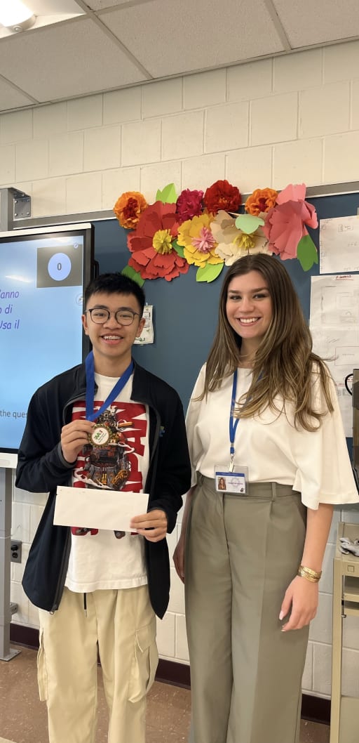 Jack Li, 2024 National Italian Exam Contest gold medal winner
