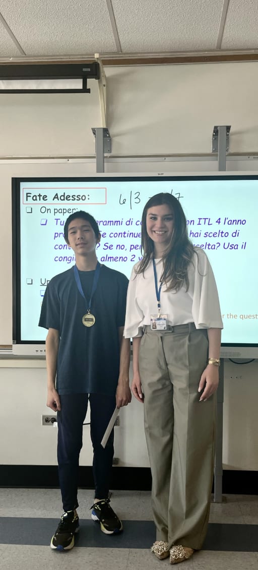 Ethan Yeung, 2024 National Italian Exam Contest gold medal winner