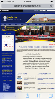 Jericho Schools webpage