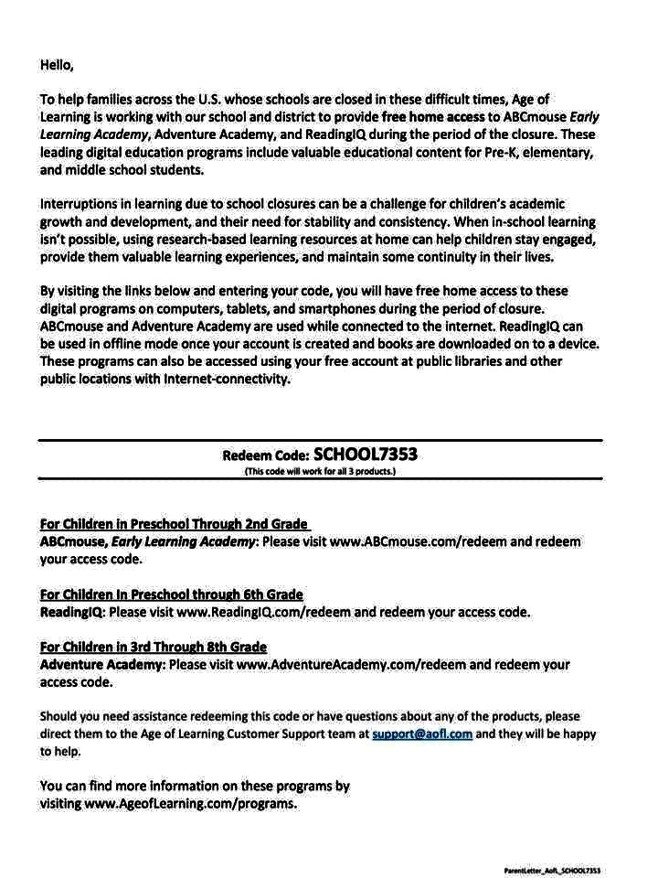 ABC Mouse, ReadingIQ, Adventure Academy